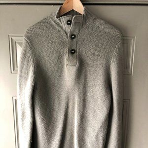 Angora-cotton blend cozy sweater